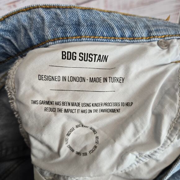 BDG Urban Outfitters Women's Boyfriend Jeans High Rise Baggy 29 Light Wash Denim - Picture 8 of 13